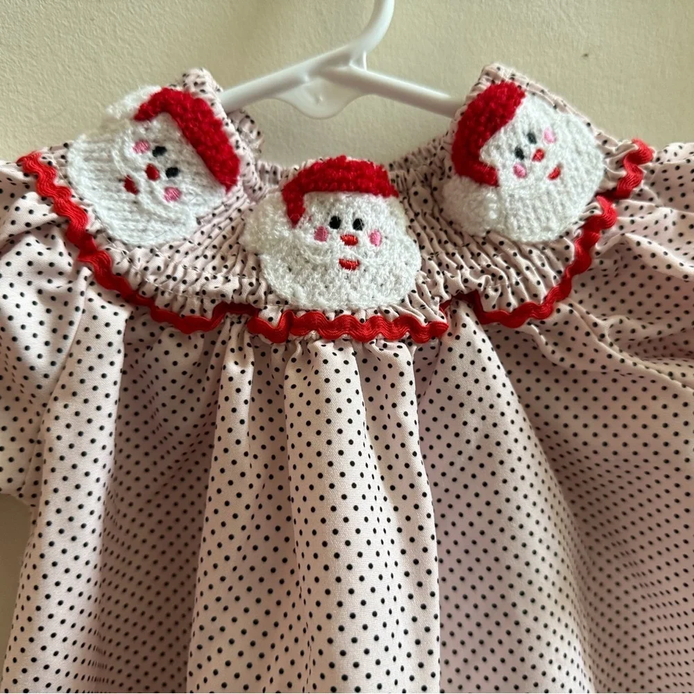 Smocked Santa Dress